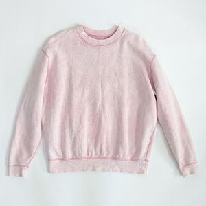 Levi's Made and Crafted Pink White Medium Tie Dye Crew Neck Sweatshirt Pullover